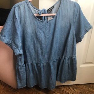 Lane Bryant Denim Blouse